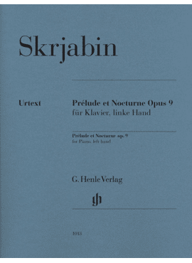 Prélude et Nocturne Opus 9 für Klavier, linke Hand